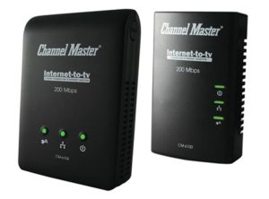 Four Port Internet-To-TV Powerline Kit